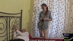 play Bound and Powerless Cuckold boyfriend Watches His Girlfriend Get Fucked Hard